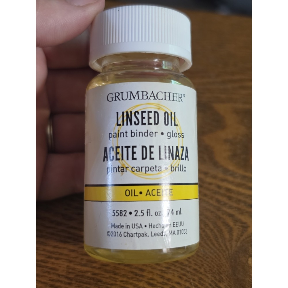 Linseed Oil Medium for Paintings 2-1/2 Oz Jar #5582 Original Version
